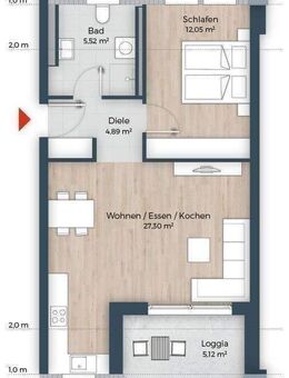 Stylische DG-Wohnung nähe Dechsendorfer Weiher mit Loggia, Lift + TG - auf Wunsch Vermietungsgarantie mit 17,50 €/m² - Erlangen