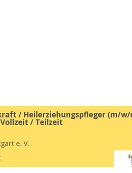 Pflegefachkraft / Heilerziehungspfleger (m/w/d) Wohnheim Vollzeit / Teilzeit - Stuttgart