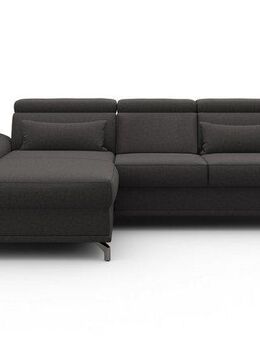 sit&more Ecksofa Cabrio L-Form, B: 295 cm, mit Sitztiefen-, Arm- & Kopfteilverstellung, 2 Nierenkissen, Federkern, optional Bettfunktion und Stauraum