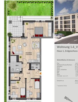 Komfortable 4-Zimmer-Erdgeschoss Wohnung in Bergisch Gladbach - Bergisch Gladbach