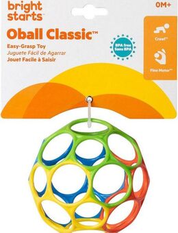 Bright Starts Greifspielzeug Oball Classic™ Easy-Grasp Toy - Rot/Blau/Grün/Gelb