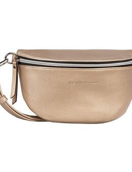 TOM TAILOR Denim Bauchtasche Rosie, vielseitig tragbar, leicht genarbt mit silbernen Nylonreißverschlüssen