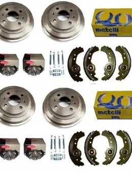 Bremse Bremsbacken komplett Set Trommelbacken Federzylinder Fiat 126P SX0 - Wuppertal