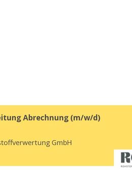 Sachbearbeitung Abrechnung (m/w/d) - Werne