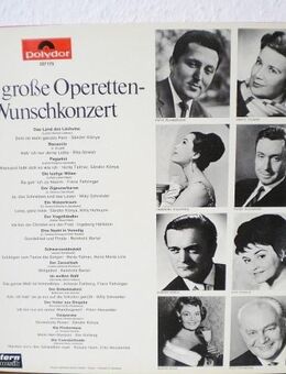 Das große Operetten-Wunschkonzert-Vinyl-LP,Polydor,50/60er Jahre,Rar ! - Linnich