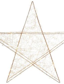 AM Design LED Stern, LED fest integriert, Warmweiß, Weihnachtsstern aus Draht, Weihnachtsdeko aussen