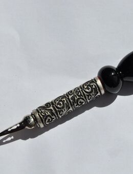 Kalligraphie Glasfeder mit Metallschaft in schwarz 026 - Aschaffenburg