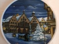 Weihnachtsteller Zierteller Jahrgangsteller Porzellan Kobalt Sammelteller 1989 - Essen