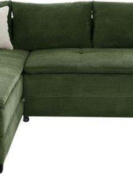 Jockenhöfer Gruppe Ecksofa Madrid L-Form, drehbares Dauerschlafsofa, Federkern, integrierter Kaltschaum-Topper, Regalelement, links/rechts montierbar