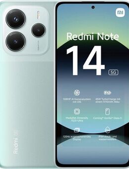 Xiaomi Redmi Note 14 5G Smartphone (16,94 cm/6,67 Zoll, 256 GB Speicherplatz, 108 MP Kamera)