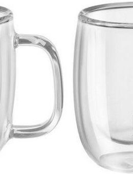Zwilling Espressoglas Sorrento Plus, Borosilikatglas, Doppelwandig, Borosilikatglas, 2-tlg., je 80 ml