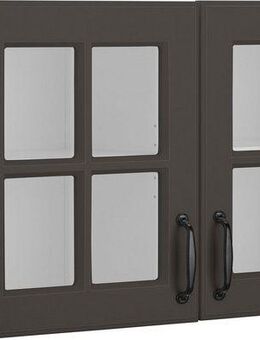 wiho Küchen Glashängeschrank Erla Front mit Glaseinsatz