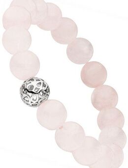JOBO Armband, mit Rosenquarz und 925 Silber