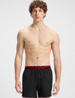 HUGO Badeshorts TAPI elastischer Bund, schnelltrocknend