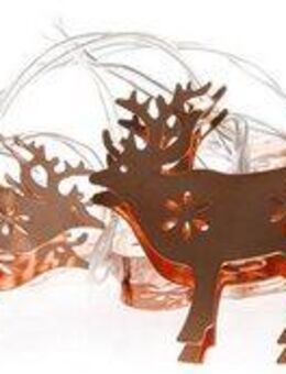 Myflair Möbel & Accessoires Dekoobjekt Weihnachtsdeko (1 St), LED-Lichterkette mit Rentieren, mit 10 LEDs, Länge ca. 150 cm