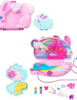 Polly Pocket Spielwelt Baby und Häschenmama Schatulle