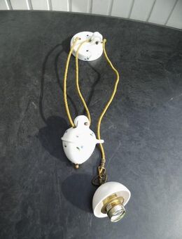 Obermaier Chiemgau Porzellanzug mit Bemalung für Landhausleuchte Lampe Leuchte 49,- - Flensburg