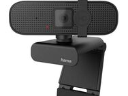 Hama PC Webcam für Laptop PC, Streaming, Chatten mit Mikrofon, Windows Mac Full HD-Webcam (Full HD, Plug & Play, verschließbare Linse, Standfuß, Stativgewinde, drehbar)