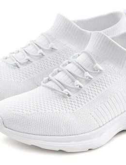 LASCANA Slipper, Halbschuh, ultraleicht und bequem, Sneaker zum Reinschlüpfen mit elastischen Schnürbändern VEGAN