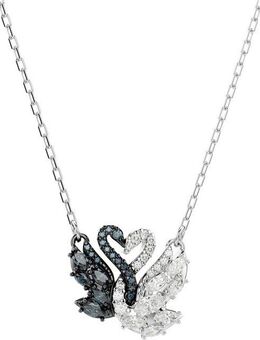 Swarovski Kette mit Anhänger Schmuck Geschenk Swan Anhänger Schwan, mit Swarovski® Zirkonia (synth)