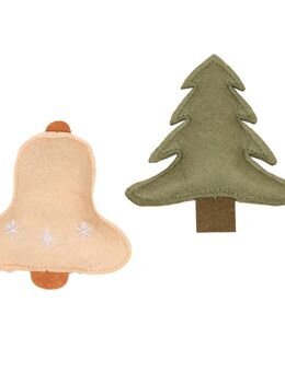 TIAKI Katzenspielzeugset Weihnachtsbaum & Glöckchen - 2er Set
