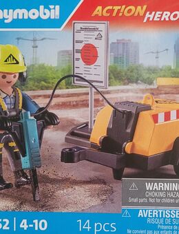 Bauarbeiter mit Meißel. Playmobil 71752. OVP. NEU - Völklingen Zentrum