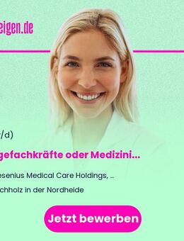 Pflegefachkräfte oder Medizinische Fachangestellte (m/w/d) für die Dialyse - Buchholz (Nordheide)
