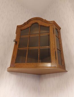© Eckhängeschrank Massivholz mit Glastüren Vitrine Schrank - Überlingen Zentrum