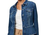 Zero Jackenblazer zero Jeansjacke mit Klappentaschen Knopfleiste