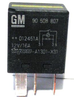 1 Stück - Original GM Opel Relais Nr. 90508807 / Tyco-A1301-X31 - 12V/16A - Biebesheim (Rhein)