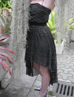 Sexy Vokuhila Leo Kleid, Leoparden Look, Gr. S - Düsseldorf