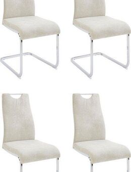 Home affaire Esszimmerstuhl Milano (Set, 4 St), (2 oder 4 Stück), Bezug in Microfaser oder Cord, Freischwinger
