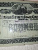 Historische Aktie „Mexican Nothern Power Company“ von 1911, unentwertet in 50189