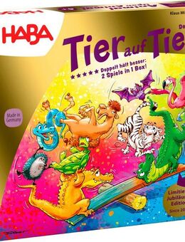 Haba Spiel Tier auf Tier Deluxe - Doppelt hält besser: 2 Spiele in 1 Box!
