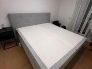 Boxspringbett 180 × 200cm mit Bettkasten + Topper - Ulm