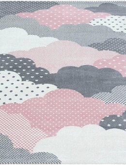 Ayyildiz Teppiche Kinderteppich Bambi 820, rechteckig, Höhe: 11 mm, auch in rund, Wolken Motiv, Kurzflor