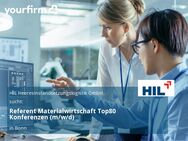 Referent Materialwirtschaft Top80 Konferenzen (m/w/d) - Bonn
