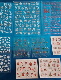 10 Nagelsticker Water Transfer Weihnachten Nailart Nagel Schmuck Sammlung Auflösung Zu Viel Unbenutzt - Althengstett