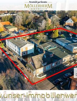 Komplexes Investment verteilt auf 4 Häuser - 10 Wohnungen und 9 Läden im Zentrum von Lensahn - Lensahn