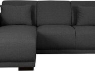 Home affaire Ecksofa BORNHOLM L-Form mit Recamiere, Maße B/T/H: 234/162/85 cm, Recamiere links oder rechts bestellbar, Wellenfederung, inkl. 2 Kissen