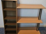 TV-Schrank, Fernsehregal, Regal mit Glastür - Bergtheim