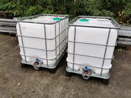 ✅2x IBC 600Liter WassertankTonneFassSpeicher StahlPE-Palette✅ - Schipkau