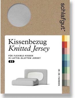 Schlafgut Kissenbezug Pure flexibler Kissenbezug für Nackenstützkissen, (1 Stück), Bio-Baumwolle mit Elasthan, mit Gummizug, bügelfrei