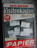 350 Visitenkarten Data Becker +72 Adreß-Etiketten Avery Zweckform zus. 3,- in 24944