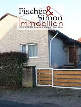 Nienburg OT Holtorf-ebenerdiges, sehr gepflegtes Einfamilienhaus mit Vollkeller und Garage - Nienburg (Weser)