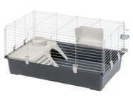 Ferplast Kleintierkäfig Rabbit 100 - grau: ca. L 95 x B 57 x H 46 cm
