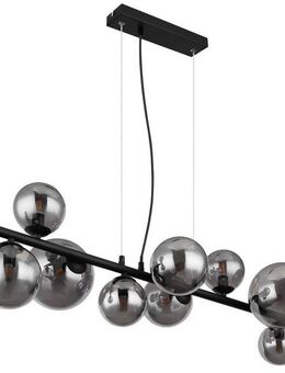 GLOBO LIGHTING LED-Hängeleuchte RIHA, Leuchtmittel wechselbar, Warmweiß, Deckenlampe, Glas, Design Leuchte, Wohnzimmer, Esszimmer