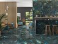 STUTTGART BAD FLIESEN 120x120cm | 120x60cm LABRADORITE BLUE MARMOROPTIK FLIESE in 72622