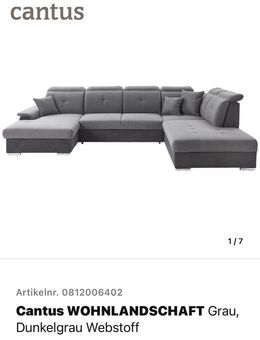 Gebrauchte U-Landschaft Couch - FAST WIE NEU - Schweinfurt