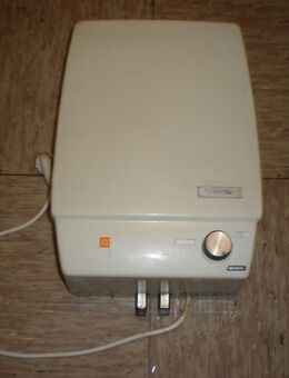 Heißwassergerät 5 Liter, verchromtes Rohr, Verschraubung - Saffig